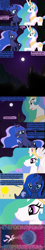 Size: 1120x6160 | Tagged: safe, artist:beavernator, princess celestia, princess luna, alicorn, pony, alternate scenario, astronomy, comic, disproportionate retribution, moon, physics, science, stars, sun, to the moon, trollestia, tyrant celestia