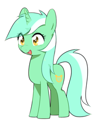 Size: 702x834 | Tagged: safe, artist:30clock, lyra heartstrings, pony, unicorn, female, green coat, horn, mare, solo, two toned mane