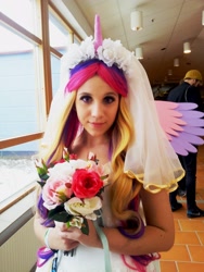 Size: 2448x3264 | Tagged: safe, artist:amenoo, princess cadance, human, convention, cosplay, irl, irl human, närcon vinter, photo