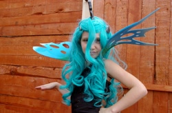 Size: 2976x1952 | Tagged: safe, artist:brixdan, queen chrysalis, human, 2014, convention, cosplay, emerald city comicon, emerald city comicon 2014, irl, irl human, photo, solo, target demographic