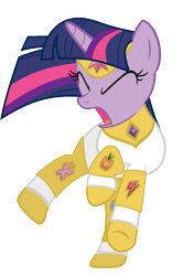 Size: 801x1206 | Tagged: safe, artist:doctorxfizzle, derpibooru import, twilight sparkle, pony, unicorn, armor, elements of harmony, eyes closed, female, mare, simple background, solo, transparent background