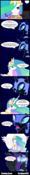 Size: 943x5310 | Tagged: safe, artist:roger334, nightmare moon, princess celestia, alicorn, pony, comic, confrontation, dialogue, duel, eternal night, preview, the longest night