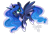 Size: 698x495 | Tagged: dead source, safe, artist:suzuii, princess luna, alicorn, pony, simple background, solo