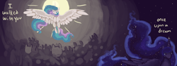 Size: 1500x565 | Tagged: safe, artist:weepysheep, princess celestia, princess luna, alicorn, pony, crown, female, horn, mare, siblings, sisters