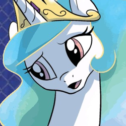 Size: 309x309 | Tagged: safe, idw, princess celestia, alicorn, pony, costanza face, reaction image, solo