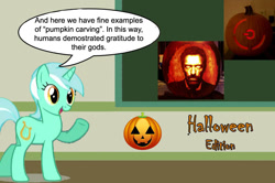 Size: 887x588 | Tagged: safe, lyra heartstrings, chalkboard, gregory house, halloween, hugh laurie, human studies101 with lyra, jack-o-lantern, meme, red ring of death