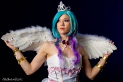 Size: 750x500 | Tagged: safe, artist:hollygloha, princess celestia, human, cosplay, irl, irl human, photo, solo