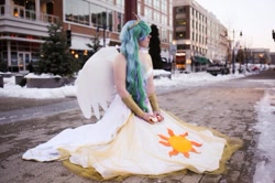 Size: 720x479 | Tagged: safe, artist:mintyblitzz, princess celestia, human, cosplay, female, irl, irl human, photo, solo