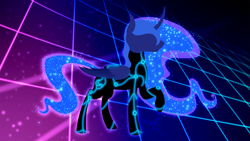 Size: 1280x720 | Tagged: safe, artist:midnightsix3, princess luna, alicorn, pony, crossover, lunadoodle, solo, tron