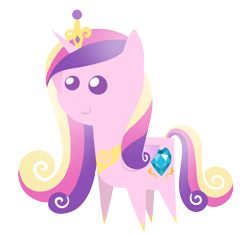 Size: 1700x1600 | Tagged: safe, artist:diigii-doll, princess cadance, alicorn, pony, chibi, pointy ponies, simple background, solo, transparent background, vector