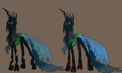 Size: 1579x946 | Tagged: safe, artist:alorix, queen chrysalis, changeling, changeling queen, concept art, female, glow, solo