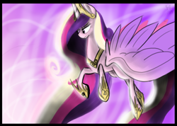 Size: 1024x731 | Tagged: safe, artist:xxfirefoxwarriorxx, princess cadance, alicorn, pony, female, mare, signature, solo