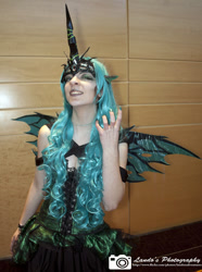 Size: 596x800 | Tagged: safe, queen chrysalis, human, cosplay, irl, irl human, photo, solo