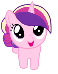 Size: 796x1004 | Tagged: safe, artist:andreamelody, princess cadance, alicorn, pony, filly, looking up, simple background, solo, transparent background, vector, younger