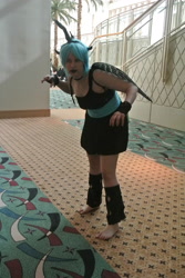 Size: 2592x3872 | Tagged: safe, queen chrysalis, human, barefoot, cosplay, feet, irl, irl human, photo, solo