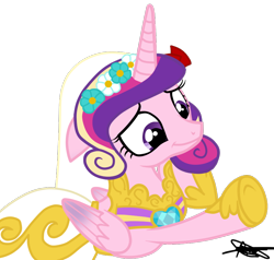 Size: 900x855 | Tagged: safe, artist:andreamelody, princess cadance, alicorn, pony, bride, clothes, dress, simple background, solo, transparent background, vector, wedding dress