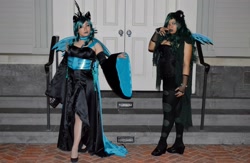 Size: 2048x1334 | Tagged: artist needed, safe, queen chrysalis, human, 2014, convention, cosplay, irl, irl human, katsucon, katsucon 2014, photo