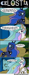 Size: 1300x3341 | Tagged: safe, artist:bredgroup, princess celestia, princess luna, alicorn, pony, comic:celostia, comic, funny, translation