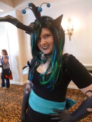 Size: 540x720 | Tagged: safe, artist:rhapsocosplay, queen chrysalis, human, cosplay, irl, irl human, photo, solo