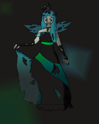 Size: 800x1000 | Tagged: safe, artist:shiya-aki, queen chrysalis, human, humanized, solo