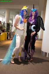 Size: 640x960 | Tagged: safe, princess celestia, princess luna, human, cosplay, irl, irl human, photo