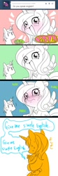 Size: 400x1200 | Tagged: safe, artist:naoki, princess cadance, shining armor, alicorn, pony, unicorn, ask, comic, crying, english, hug, tumblr