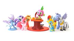 Size: 640x359 | Tagged: safe, applejack, pinkie pie, princess luna, rainbow dash, rarity, spike, spitfire, trixie, zecora, alicorn, dragon, earth pony, pegasus, pony, unicorn, zebra, 3d print, shapeways