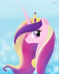 Size: 2000x2500 | Tagged: dead source, safe, artist:vird-gi, princess cadance, alicorn, pony, portrait, solo