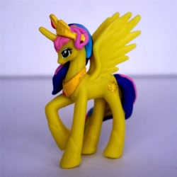 Size: 1024x1024 | Tagged: safe, princess celestia, alicorn, pony, bananalestia, bootleg, toy, yellowlestia