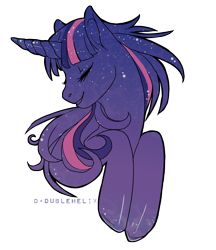 Size: 600x693 | Tagged: dead source, source needed, useless source url, safe, artist:d-oublehelix, derpibooru import, twilight sparkle, pony, unicorn, bust, eyes closed, female, mare, portrait, profile, simple background, smiling, solo, transparent background