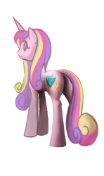 Size: 500x845 | Tagged: safe, artist:cosmicunicorn, princess cadance, alicorn, pony, female, horn, plot, solo