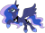 Size: 2257x1678 | Tagged: safe, artist:wolfwrathknight, princess luna, alicorn, pony, flying, simple background, solo, transparent background, vector