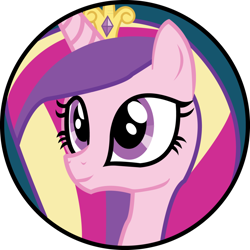 Size: 1024x1024 | Tagged: safe, artist:rob barba, princess cadance, alicorn, pony, female, horn, portrait, solo