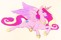 Size: 1158x770 | Tagged: safe, artist:ari0th, princess cadance, alicorn, pony, female, horn, solo