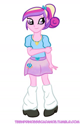 Size: 985x1533 | Tagged: safe, artist:kuromi, princess cadance, equestria girls, solo, teen princess cadance