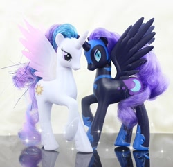 Size: 750x722 | Tagged: safe, nightmare moon, princess celestia, alicorn, pony, brushable, toy