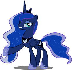 Size: 595x577 | Tagged: safe, artist:drakizora, princess luna, alicorn, pony, simple background, solo, svg, transparent background, vector