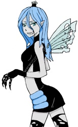 Size: 692x1126 | Tagged: safe, artist:iliowahine, queen chrysalis, human, humanized, solo