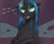 Size: 1000x812 | Tagged: dead source, safe, artist:zilvtree, queen chrysalis, changeling, changeling queen, russian, solo