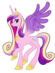 Size: 620x820 | Tagged: safe, artist:albinonarwhale, princess cadance, alicorn, pony, smiling, solo