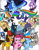 Size: 1700x2202 | Tagged: safe, artist:varemia, applejack, cheese sandwich, discord, fluttershy, maud pie, nightmare moon, pinkie pie, queen chrysalis, rainbow dash, rarity, twilight sparkle, zecora, changeling, changeling queen, earth pony, parasprite, pegasus, pony, unicorn, zebra, boots, collage, magic, simple background, white background