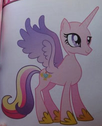 Size: 357x437 | Tagged: safe, princess cadance, alicorn, pony, bald, female, horn, solo, wat