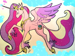 Size: 2022x1529 | Tagged: safe, artist:legally-psychotic, princess cadance, alicorn, pony, female, horn, solo, traditional art