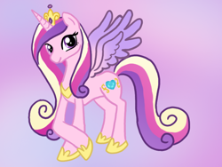 Size: 640x480 | Tagged: safe, artist:cardcaptorkatara, princess cadance, alicorn, pony, solo