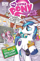 Size: 988x1500 | Tagged: safe, artist:andypriceart, idw, buck withers, cherry berry, lemony gem, princess cadance, shining armor, spring melody, sprinkle medley, alicorn, pony, unicorn, andy you magnificent bastard, comic cover, cover, diamond rose, dice bag, dungeons and dragons, ogres and oubliettes, school, tabletop game