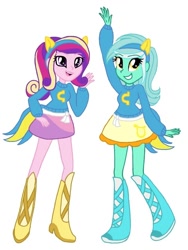 Size: 720x960 | Tagged: safe, artist:colorpaletpony, lyra heartstrings, princess cadance, equestria girls, equestria girls-ified