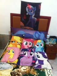 Size: 1936x2592 | Tagged: safe, applejack, fluttershy, pinkie pie, princess luna, rainbow dash, rarity, trixie, twilight sparkle, twilight sparkle (alicorn), alicorn, earth pony, pegasus, pony, unicorn, female, mane six, mare