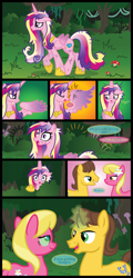 Size: 2423x5042 | Tagged: safe, artist:inkrose98, caramel, lily, lily valley, princess cadance, alicorn, changeling, pony, comic:shapeless sun, comic, tumblr