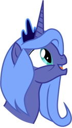Size: 535x950 | Tagged: safe, artist:durger, princess luna, alicorn, pony, alternate hairstyle, s1 luna, simple background, solo, transparent background, vector