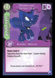 Size: 344x480 | Tagged: safe, princess luna, alicorn, pony, canterlot nights, ccg, enterplay, mlp trading card game, solo